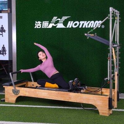 Memuat Peralatan Latihan Pilates 200kg Mesin Reformer Pilates Squat Dalam