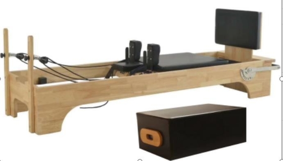 Peralatan Latihan Pilates ISO9001 Reformer Kayu Pilates OEM ODM