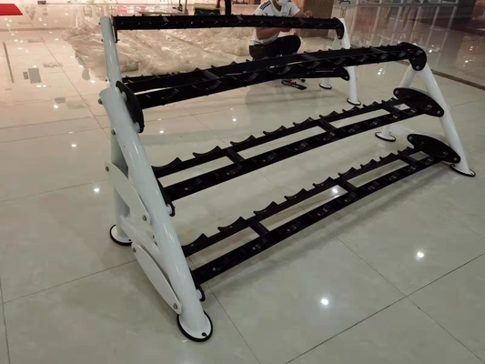 15 Pasang Dumbbell Fitness 3 Tier Dumbbell Rack 2490*690*760MM