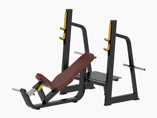 Gym bench press horizontal dan miring komersial yang didedikasikan untuk tempat tidur angkat besi dan perangkat pelatihan komprehensif barbel