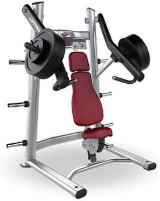 Incline chest press mesin gym bangku olahraga tabung oval