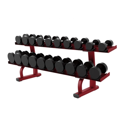 200KG Fitness Dumbbell Rubber Dumbbell Set Pelatih Gym Terintegrasi