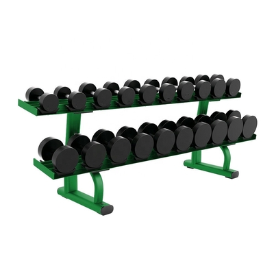 200KG Fitness Dumbbell Rubber Dumbbell Set Pelatih Gym Terintegrasi