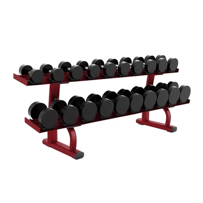 200KG Fitness Dumbbell Rubber Dumbbell Set Pelatih Gym Terintegrasi