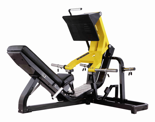 Plate Loaded Free Weight Gym Equipment Mesin Press Kaki 45 Derajat OEM