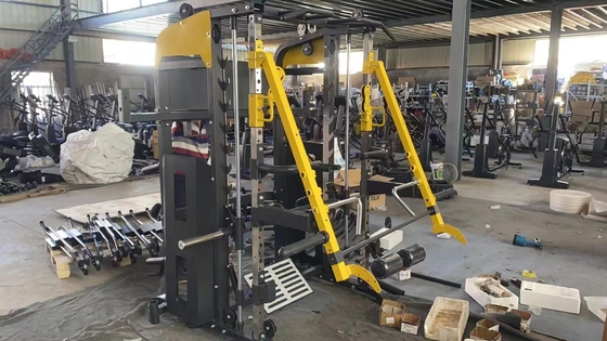 Powder Coating Gym Fitness Equipment Multifungsi Smith Weight Stack Trainer