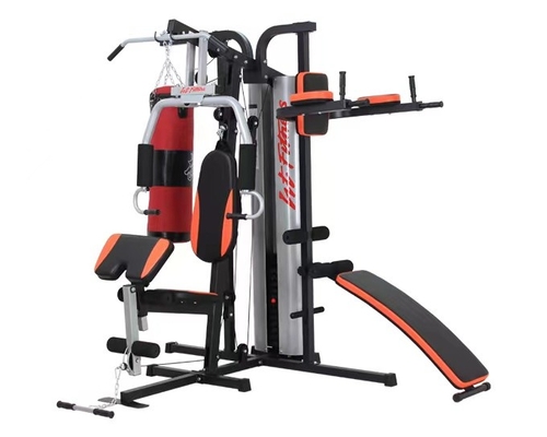 500kgs Load Peralatan Gym Rumah 5 Stasiun Multi Stasiun Kebugaran